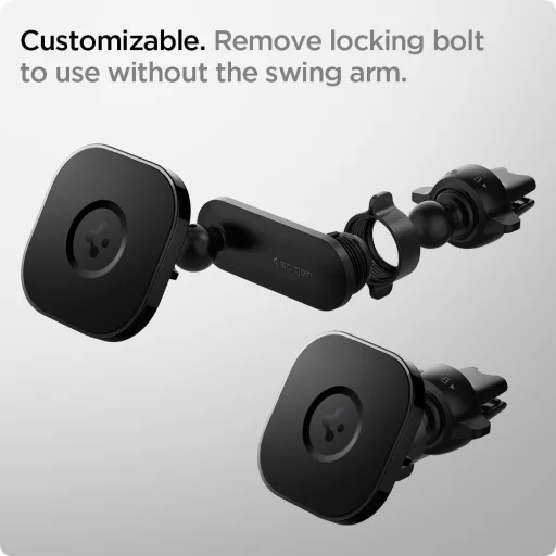 Spigen ITS12 MagSafe mágneses autós tartó szellőzőre fekete (ACP02617) - 16