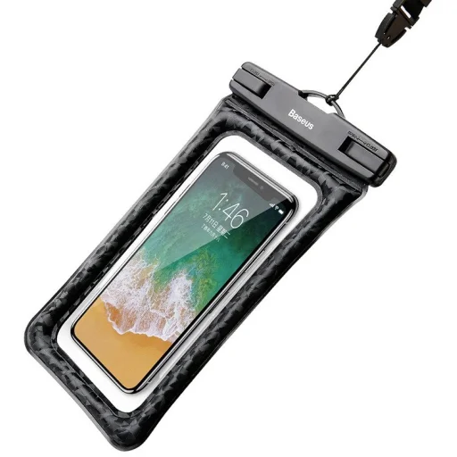 Baseus Air Cushion Univerzális Vízálló tok, tartó 6.0 fekete - 1