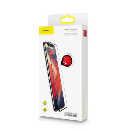 Baseus 0.23mm ívelt kijelzővédő üvegfólia iPhone X/XS/11 Pro (SGAPIPH58-APE01) - 19