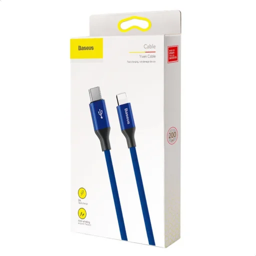 Baseus Yiven Series USB Type-C - Lightning kábel 2A 2m kék (CATLYW-D03) - 2