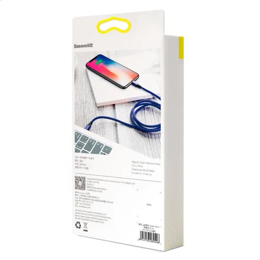 Baseus Yiven Series USB Type-C - Lightning kábel 2A 2m kék (CATLYW-D03) - 3