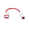 OnePlus USB Type-C - 3.5mm mini audio jack adapter piros