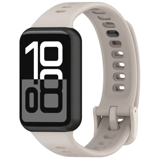 Techsuit W081 szilikon óraszíj Honor Band 11 / Band 11 Pro készülékhez, platinaszínű - 1