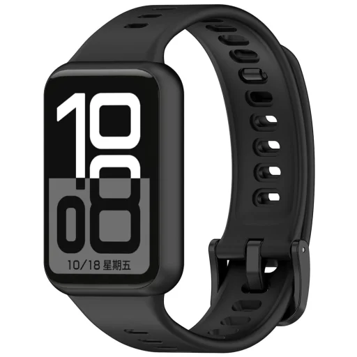 Techsuit W081 szilikon óraszíj Honor Band 11 / Band 11 Pro készülékhez, fekete - 1