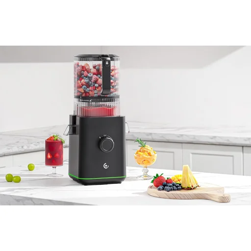 AMZCHEF CE-ZM1919 lassú gyümölcsprés, fekete - 4