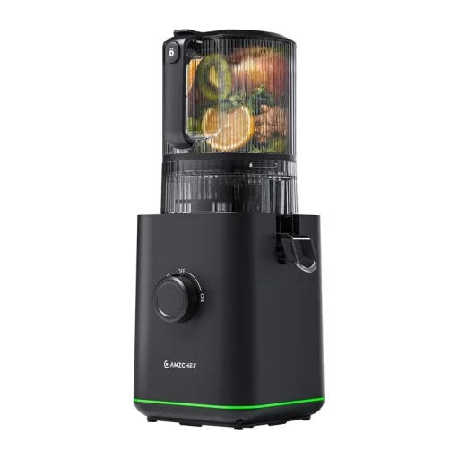 AMZCHEF CE-ZM1919 lassú gyümölcsprés, fekete - 1