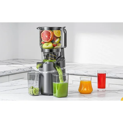 AMZCHEF CE-SJ-036C-GA lassú gyümölcsprés, 250 W - 3