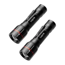 LEPRO OPR120028-2 LED-zseblámpa készlet, 2 db, 300 lm, fekete