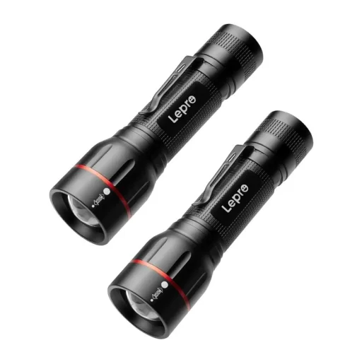 LEPRO OPR120028-2 LED-zseblámpa készlet, 2 db, 300 lm, fekete - 1