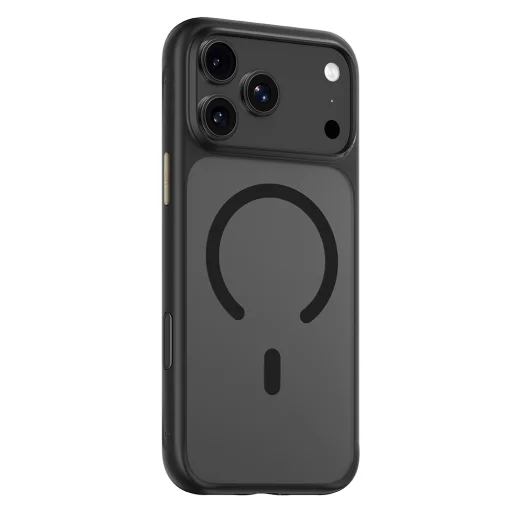  iPhone 18 Pro Max / iPhone 17 Pro Max Blueo bőrbarát, matt MagSafe tok – fekete - 3