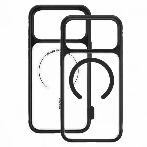  iPhone 18 Pro Max / iPhone 17 Pro Max Blueo bőrbarát, matt MagSafe tok – fekete - 4