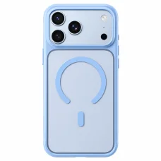  iPhone 18 Pro Max / iPhone 17 Pro Max Blueo matt, ütéscsillapító MagSafe tok, kék