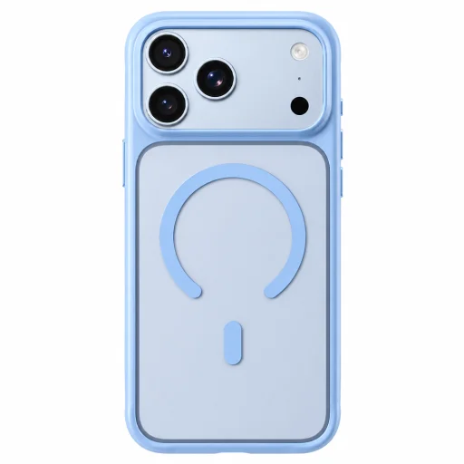  iPhone 18 Pro Max / iPhone 17 Pro Max Blueo matt, ütéscsillapító MagSafe tok, kék - 1