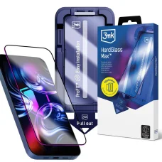  iPhone 18 Pro Max és iPhone 17 Pro Max 3mk HardGlass Max 9H fekete kijelzővédő üvegfólia