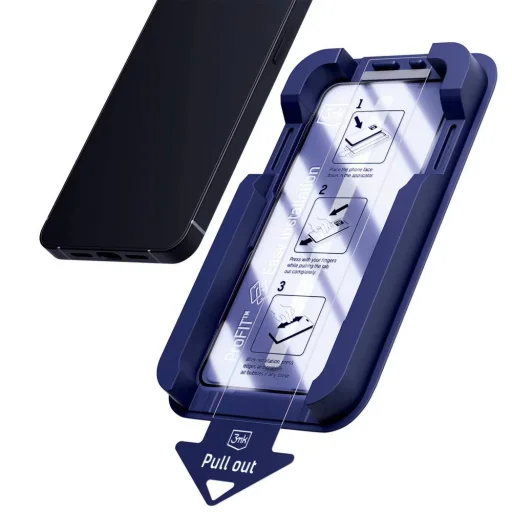  iPhone 18 Pro Max és iPhone 17 Pro Max 3mk HardGlass Max 9H fekete kijelzővédő üvegfólia - 3