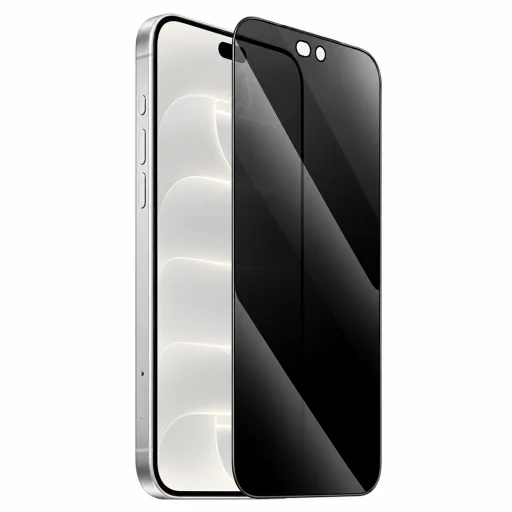  iPhone 18 Pro Blueo betekintésgátló védőüveg, fekete, 5 db - 3