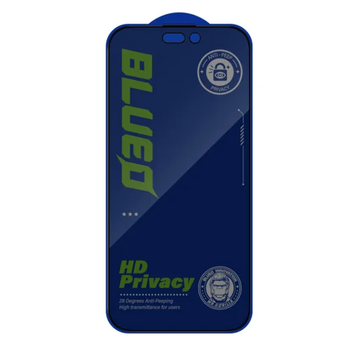  iPhone 18 Pro Blueo betekintésgátló védőüveg, fekete, 5 db - 5