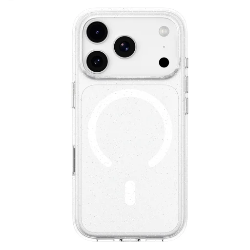  iPhone 18 Pro / iPhone 17 Pro Blueo Crystal Pro Anti-Drop MagSafe csillámos, átlátszó tok - 2