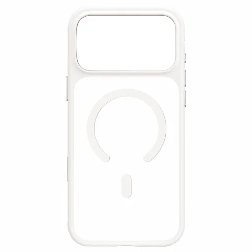  iPhone 18 Pro / iPhone 17 Pro Blueo bőrbarát, matt MagSafe ütésvédő tok, fehér - 2