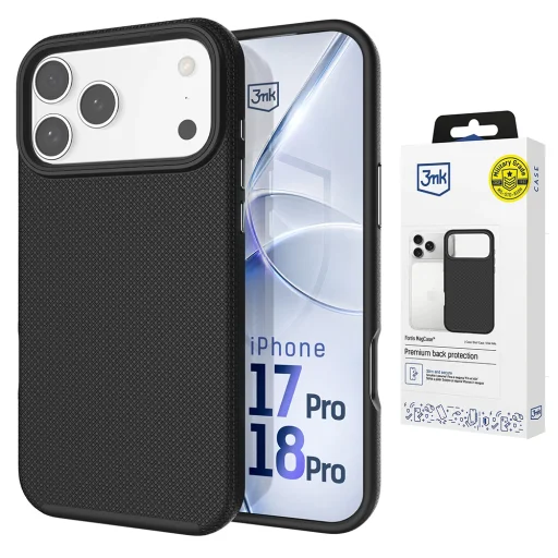  iPhone 18 Pro / iPhone 17 Pro fekete 3mk Fortis MagCase tok - 1