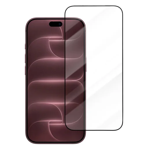  iPhone 18 Pro Max / iPhone 17 Pro Max / iPhone 16 Pro Max Blueo leejtésálló edzett üvegfólia Pro felhelyezővel, fekete - 2