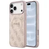  iPhone 18 Pro / iPhone 17 Pro Guess 4G dombornyomott, gyűrűs MagSafe tok, rózsaszín (GUHMP18LP4MSEGP) thumbnail