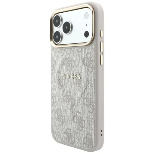  iPhone 18 Pro / iPhone 17 Pro Guess 4G dombornyomott, gyűrűs MagSafe tok, rózsaszín (GUHMP18LP4MSEGP) - 2