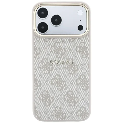  iPhone 18 Pro / iPhone 17 Pro Guess 4G dombornyomott, gyűrűs MagSafe tok, rózsaszín (GUHMP18LP4MSEGP) - 3