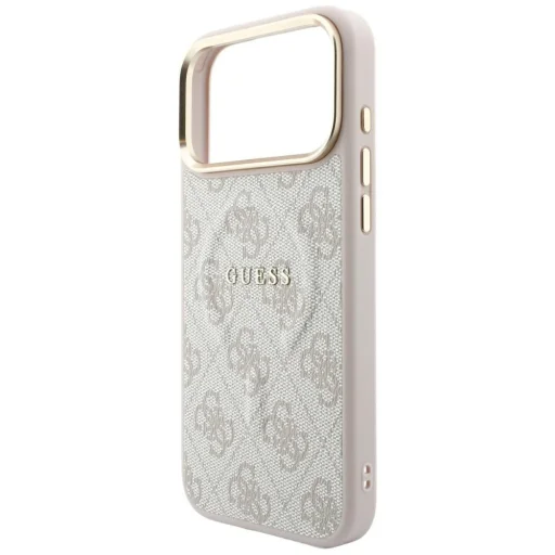  iPhone 18 Pro / iPhone 17 Pro Guess 4G dombornyomott, gyűrűs MagSafe tok, rózsaszín (GUHMP18LP4MSEGP) - 5