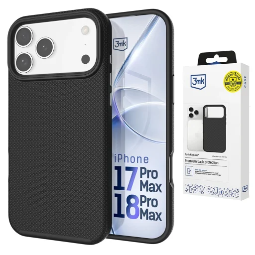  iPhone 18 Pro Max / iPhone 17 Pro Max 3mk Fortis MagCase fekete tok - 1