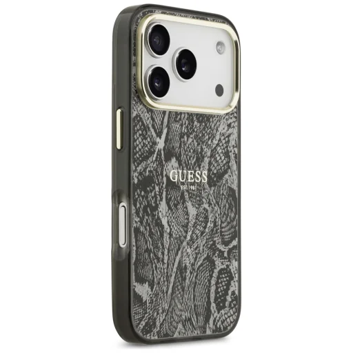  iPhone 18 Pro Max / iPhone 17 Pro Max Guess pitonmintás MagSafe tok, fekete (GUHMP18XHIMPYGK) - 4