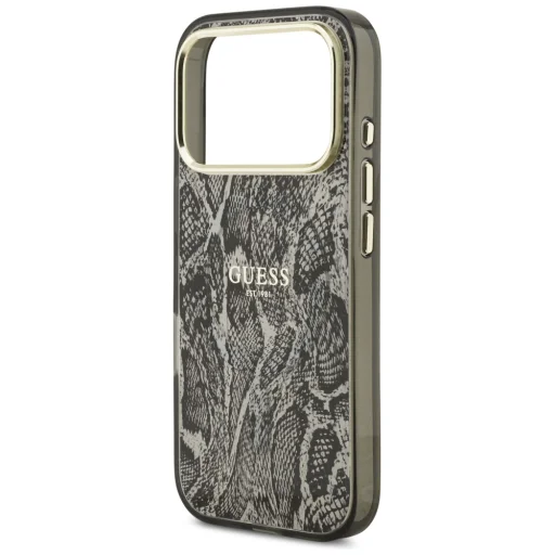  iPhone 18 Pro Max / iPhone 17 Pro Max Guess pitonmintás MagSafe tok, fekete (GUHMP18XHIMPYGK) - 5