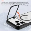 iPhone 18 Pro / iPhone 17 Pro Blueo matt, hőelvezető MagSafe tok kihajtható támasztékkal – narancssárga/átlátszó thumbnail