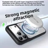  iPhone 18 Pro / iPhone 17 Pro Blueo matt, hőelvezető MagSafe tok kihajtható támasztékkal – narancssárga/átlátszó thumbnail