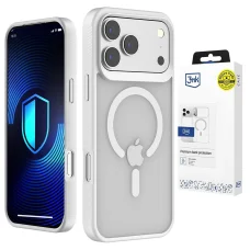  iPhone 18 Pro Max és iPhone 17 Pro Max 3mk Smoke MagCase fehér tok