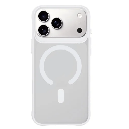  iPhone 18 Pro Max és iPhone 17 Pro Max 3mk Smoke MagCase fehér tok - 2