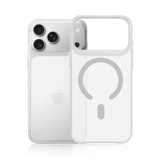  iPhone 18 Pro Max és iPhone 17 Pro Max 3mk Smoke MagCase fehér tok - 4