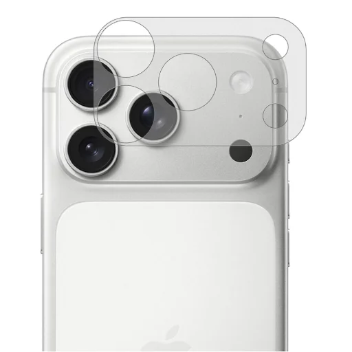  iPhone 18 Pro Blueo láthatatlan lencsemodul-védő üvegfólia – átlátszó - 2