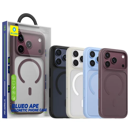  iPhone 18 Pro / iPhone 17 Pro fekete Blueo APE MagSafe ütésálló védőtok - 4