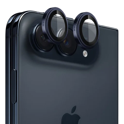  iPhone Duo kameravédő üvegfólia – Blueo Sapphire Crystal Original, kék - 1