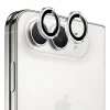  iPhone Duo Blueo fémkeretes kameralencse-védő üvegfólia, átlátszó thumbnail