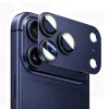  iPhone 17 Pro mélykék Blueo fémkeretes kameraobjektív-védő üvegfólia thumbnail