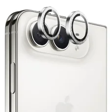  iPhone Duo ezüst, gyémánt kivitelű Blueo Diamond kameralencse-védő üvegfólia