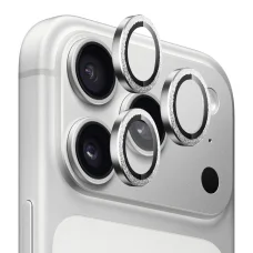  iPhone 18 Pro / iPhone 18 Pro Max Blueo fémkeretes, gyémántcsillogású kameralencse-védő üvegfólia