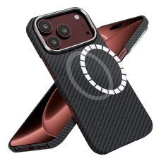  iPhone 18 Pro / iPhone 17 Pro fekete Techsuit aramidszálas MagSafe tok