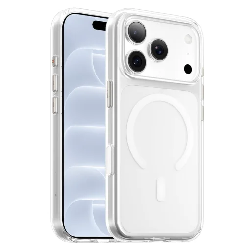  iPhone 18 Pro és iPhone 17 Pro készülékhez való Blueo Crystal Pro MagSafe átlátszó, ütéscsillapító tok - 1