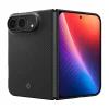  Apple iPhone Duo fekete Spigen AirSkin Aramid MagFit MagSafe tok thumbnail
