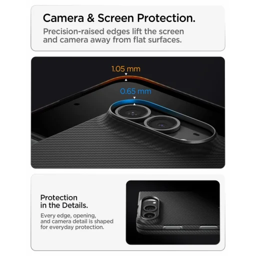  Apple iPhone Duo fekete Spigen AirSkin Aramid MagFit MagSafe tok - 11