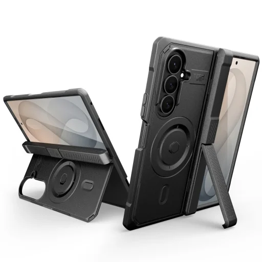  Samsung Galaxy Z Fold 8 Ultra fekete Tech-Protect Kevlar Pro MagSafe tok - 2