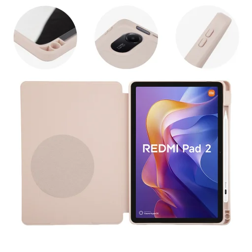  Xiaomi Redmi Pad 2 púderrózsaszín OBAL:ME SolidTab tok - 2
